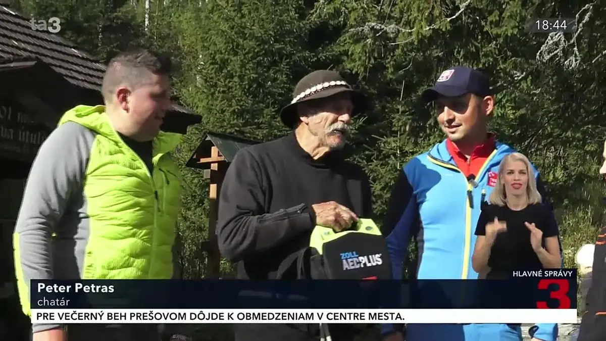 Defibrilátor na Rainerovej chate